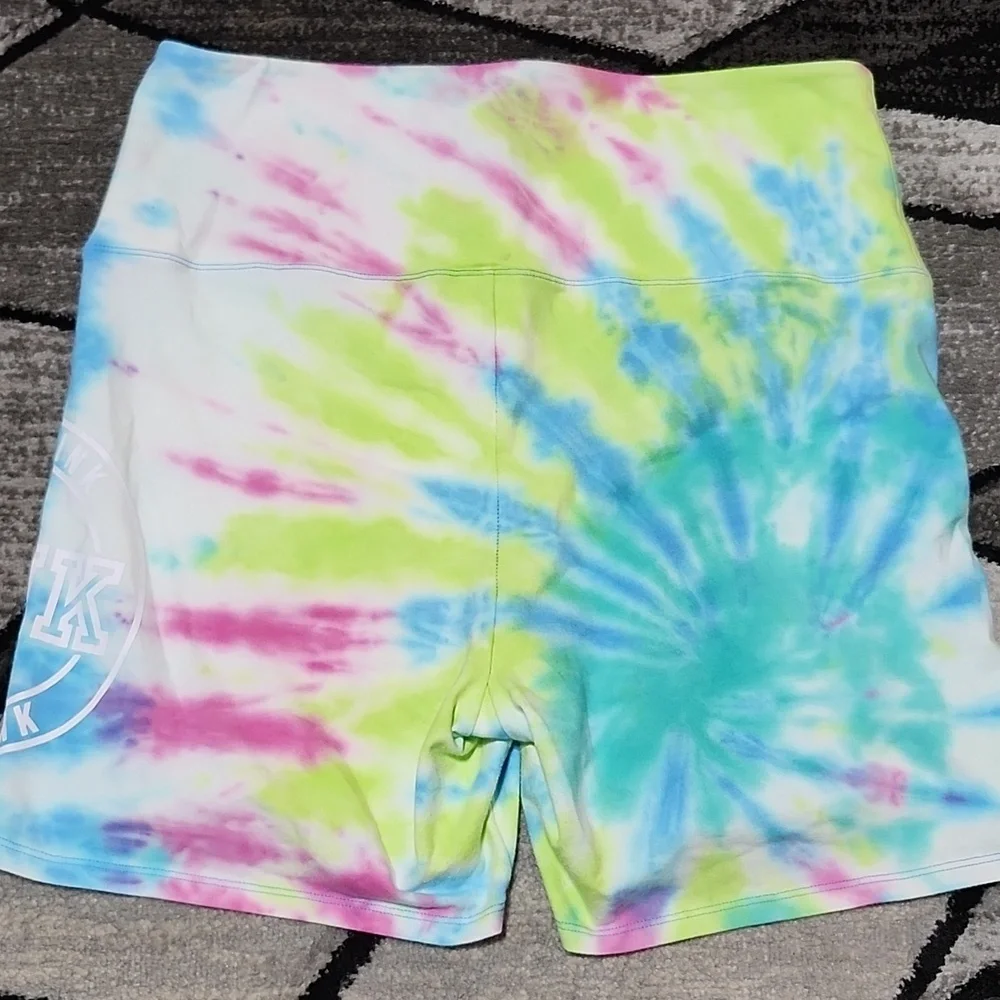 VS PINK 2021 TIE-DYE HIGH-WAIST BIKE SHORT XL